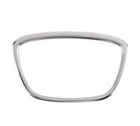 Okeeyseda DéCoration de Capuchon de Garniture de Garniture D'Autocollant Chromé de Volant de Voiture pour A3 / A4L / A5 / A6L / A8L / Q5Q7