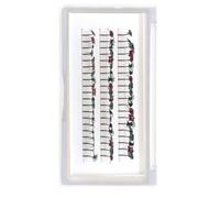 Okeeyseda Extensions de Faux Cils D'Halloween, Accessoires de Décoration de Cils Colorés pour Cosplay, Maquillage de Noël pour Femmes, 16 mm