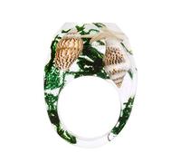 Okeeyseda Fait À La Main Conque D'Étoile de Mer Anneau Fleur Bague en Resine pour Femmes Mode 6