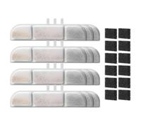 Okeeyseda Filtres de Remplacement de à Eau pour Filtre de à Eau pour Animaux de Compagnie de 84 Oz/2,5 L Filtre à Eau pour Chat à Triple Filtration 12 Pièces