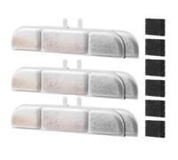 Okeeyseda Filtres de Remplacement de à Eau pour Filtre de à Eau pour Animaux de Compagnie de 84 Oz/2,5 L Filtre à Eau pour Chat à Triple Filtration 6 Pièces