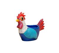 Okeeyseda Jardinière de Poulet, Pot de Fleur de Coq, Ornement de Jardinière de Poule en Résine pour Jardins Intérieurs et Extérieurs, Pot de Fleur de Plante S