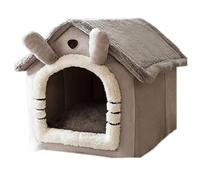 Okeeyseda Lit pour Chat/Chien, Amovible et Lavable, Lit de Couchage Pliable pour Animal Domestique, pour pour Chien, Nid D'Intérieur pour Chat S