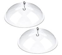 Okeeyseda Lot de 2 Mangeoires à Oiseaux Housse de Protection Housse de Protection Contre la Pluie pour Suspendre Les Mangeoires à Oiseaux pour Le Jardin
