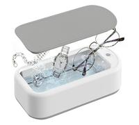 Okeeyseda Machine de Nettoyage de Lunettes à Ultrasons Machine de Nettoyage de Portable Nettoyant de Sonique Professionnel Portable pour Lunettes, Boucles D'Oreilles, Colliers Prise UE