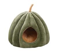 Okeeyseda Nid de Chat Chaud en Hiver Lit pour Chat en Forme de Citrouille Maison de Couchage Confortable pour Animaux de Compagnie Lit Confortable pour Chat