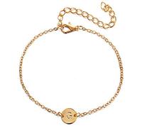Okeeyseda Nouveau Bracelet de à la Mode Bracelet Réglable en Alliage de Couleur Dorée avec Lettre de Personnalité Féminine, Lettre G