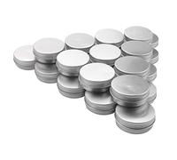 Okeeyseda Paquet de 25-15Ml En Aluminium Grand Format Bougie de Maquillage Pots Capacité Vide Gros Cosmétique/Bougie/Pots À Épices/Produit Pour Les Cheveux/Pot de Conserve Sucré