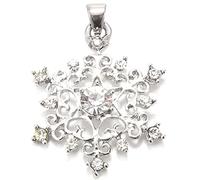 Okeeyseda Popular 1pc Pendentif en Cristal PlaquÉ Argent avec Pendentif Collier
