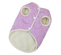 Okeeyseda Vêtements pour Animaux de Compagnie Automne et Hiver Vêtements pour Chiens Teddy Cat Vêtements pour Animaux de Compagnie Manteau d'hiver en Coton pour Animaux de Compagnie Violet