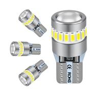 OKEKEO Ampoules LED T10 W5W 6000K Blanc Froid, Lot de 4, CANBUS Anti-Erreur, Éclairage à 360°, Plug & Play pour Éclairage Intérieur et Feux de Position