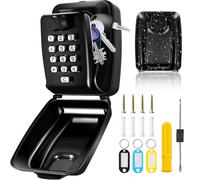 OKEKEO Boite a Clefs Securisee Exterieur, Murale Boite a clé Étanche, Coffre-Fort à clé étanche à Combinaison à 12 Chiffres pour entrepôt, Maison, Garage, Jardin, Bureau et école