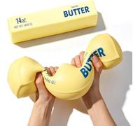 OKESYO Butter Squishy XXL - Jouet à presser géant au beurre - Jouet anti-stress réaliste - Boules sensorielles pour adultes - Soulagement de l'anxiété et la décompression