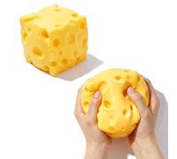 OKESYO Squishy fromage XXL, jouet à écraser géant en forme de fromage, Squishy fruits grand, Squishies de fruits géants pour adultes, réduction du stress, détente