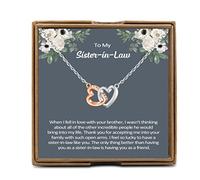 OKEYCH Cadeau pour belle-sœur de la part d'une sœur, d'un marié, d'une belle-sœur, d'un cadeau d'anniversaire, d'une belle-sœur, d'un futur, d'un cadeau de mariage, de fiançailles, Cuivre, Cuivre