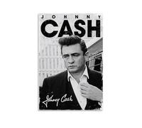 OKFPLM Johnny Cash Poster sur toile style rétro pour décoration de chambre à coucher et salon Style 20 x 30 cm Sans cadre Style 20 x 30 cm