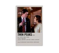 OKFPLM Poster sur toile de style rétro Twin Peaks - Décoration murale asiatique vintage pour chambre à coucher et salon - 50 x 75 cm - Style sans cadre
