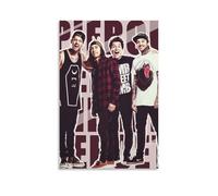 OKFPLM Poster sur toile Pierce The Veil- Décoration murale vintage asiatique pour chambre à coucher et salon - 60 x 90 cm - Sans cadre