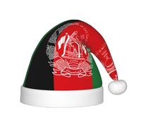 OKFSTY Chapeau de Noël drapeau de l'Afghanistan pour enfants, chapeau de Père Noël multi-usage pour fêtes et événements festifs