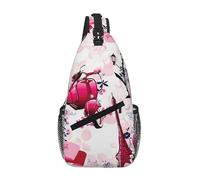 OKFSTY Sac de poitrine imprimé Paris Tour Eiffel France Croix Diagonale Cute Prints Convient pour les hommes en plein air randonnée quotidien voyage long voyage, Noir , Taille unique