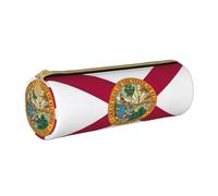 OKFSTY Trousse à crayons avec drapeau de l'État de Floride, fournitures scolaires, fournitures scolaires, organisateur de stylos, trousse à crayons mignonne pour étudiants, blanc, Taille unique