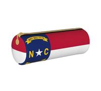 OKFSTY Trousse à crayons avec drapeau de l'État de la Caroline du Nord, fournitures scolaires, organisateur de stylos, trousse à crayons mignonne pour étudiants, blanc, Taille unique, Organiseur de