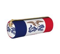 OKFSTY Trousse à crayons avec drapeau de l'État de l'Iowa, fournitures scolaires, fournitures scolaires, organisateur de stylos, trousse à crayons mignonne pour étudiants, blanc, Taille unique