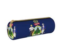 OKFSTY Trousse à crayons avec drapeau de l'État du Maine - Pour fournitures scolaires - Organiseur de stylos - Joli sac à crayons pour étudiants, blanc, Taille unique, Organiseur de sac