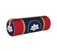 OKFSTY Trousse à crayons avec drapeau de l'État du Mississippi, fournitures scolaires, fournitures scolaires, organisateur de stylos, trousse à crayons mignonne pour étudiants, blanc, Taille unique