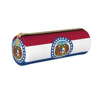 OKFSTY Trousse à crayons avec drapeau de l'État du Missouri, trousse à crayons pour étudiants, blanc, Taille unique, Organiseur de sac