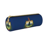 OKFSTY Trousse à crayons avec drapeau de l'État du Vermont, fournitures scolaires, fournitures scolaires, organisateur de stylos, trousse à crayons mignonne pour étudiants, blanc, Taille unique