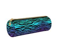 OKFSTY Trousse à crayons avec motif zèbre violet bleu vert camouflage zèbre fournitures scolaires fournitures scolaires organisateur de crayons mignon sac à crayons pour étudiants, blanc, Taille