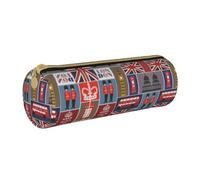 OKFSTY Trousse à crayons avec symboles de l'Angleterre, fournitures scolaires, organisateur de stylos, trousse à crayons mignonne pour étudiants, blanc, Taille unique, Organiseur de sac