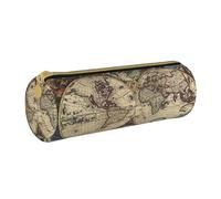 OKFSTY Trousse à crayons motif carte du monde antique - Fournitures scolaires - Organiseur de stylos - Joli sac à crayons pour étudiants, blanc, Taille unique, Organiseur de sac