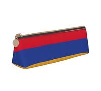 OKFSTY Trousse scolaire avec motif triangulaire Drapeau de l'Arménie pour ranger pinceaux, crayons, blanc, Taille unique, Organiseur de sac