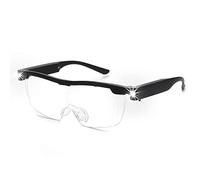 OKH Loupes 2.0X avec Lumière, Lunettes Grossissantes éclairées par LED Rechargeables, Loupes Mains Libres pour Le Travail de Près, l'artisanat, Les Bijoutiers, la Lecture, Les Loisirs
