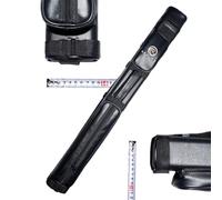 OKHEALING Fodero per Stecca da Biliardo in Pelle Premium, Leggero e Resistente, Interno in Morbida Flanella, Custodia da Viaggio con 2/3/4/5/6 Scomparti, Design Elegante, Nero (noir, 5 trous)