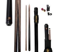 OKHEALING Queue de billard en fibre de carbone composite high-tech de 142 cm avec virole de 12 mm, articulation à 8 points, structure 1/2 - Contrôle amélioré et faible déflexion