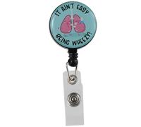 okhobby It Ain't Easy Being Porte-badge rétractable avec pince crocodile