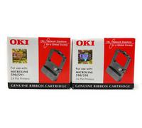 OKI 09002316 Ruban Original Noir Pour OKI Microline ML590/ML591 [2 Pièces]