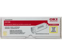 OKI 42804513 TONER ORIGINEL JAUNE TYPE C6L POUR OKI C3100 (3K)
