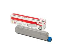 OKI 43487712 Cartouche Toner Noir Original - 6000 Pages - Imprimantes LED C8600/8800 - Gris - 1 Pièce