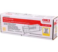 OKI 43872305 Toner jaune, 2.000 Feuilles/5% pour C 5650/5650 DN/N/5750/5750 DN/N