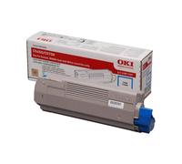 OKI 43872307 Cartouche Toner Cyan Original, 2000 Pages, Technologie Laser, Pour C5650/C5650/C5750. Dimensions colis: 302x113x72mm.