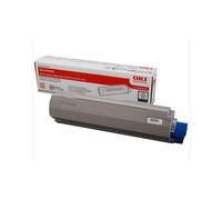 OKI 44059108 Cartouche de Toner Noir Original, 8000 pages, Compatibilité Imprimantes OKI C810 et C830, Technologie LED, Gris, 388x70x110mm.