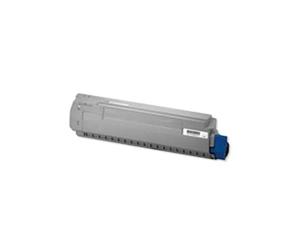 OKI 44844615 Cartouche Toner Original Cyan pour C822, Rendement 7300 pages, Technologie Laser, Conditionnement Unitaire, Gris, 442x70x146mm