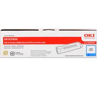 OKI Cartouche de toner C830 (44059107) originale – Cyan 8 000 pages