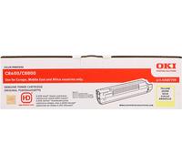 Oki Systems Cartouche de toner 43487709 Jaune 6000 pages Original LED pour OKI C8600/8800