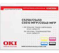 OKI Multipack Noir(e) / Cyan / Magenta / Jaune Original 42403006