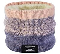 OKIDSO Hiver Cache-Cou Masque - Hommes Femmes Polaire Écharpe Doublé Infinity Épaissir Coupe-Vent Ski Tricot Cercle Cou Tube Chapeau Couvrant Le Visage Thermique Snood pour Sports de Plein Velo Moto